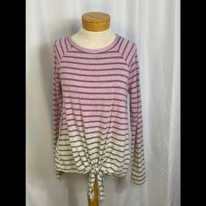 Cupio Pink Ombré strip shirt